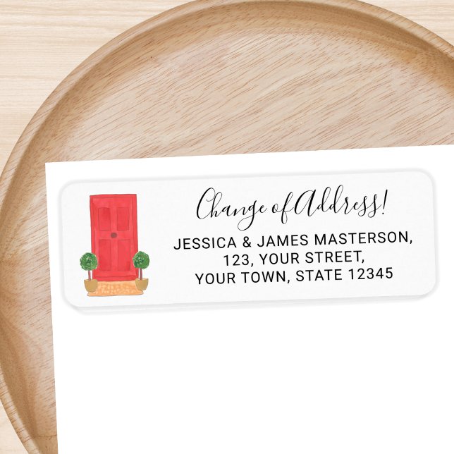Red Door Change Of Address Return Address Label (Creator Uploaded)