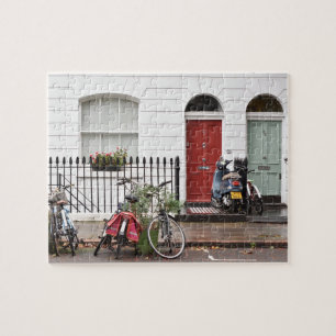 Red Door, Green Door, Islington, London UK Jigsaw Puzzle