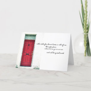 RED DOOR Greeting Card
