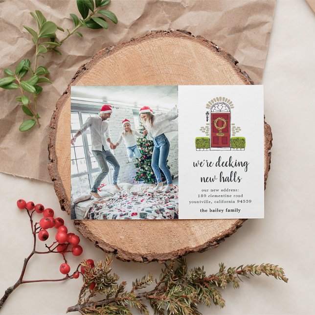 Red Door | Holiday Photo Moving Announcement (Creator Uploaded)