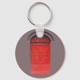 Red Door in Alley Key Ring