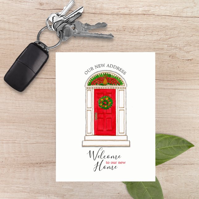 Red Door Pineapple New Address Postcard (Creator Uploaded)