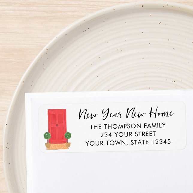 Red Door Return Address  Label (Creator Uploaded)
