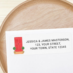 Red Door Return Address Return Address Label