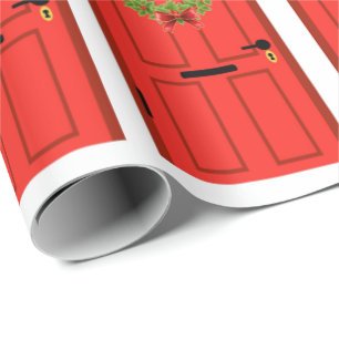 Red Door Wrapping Paper