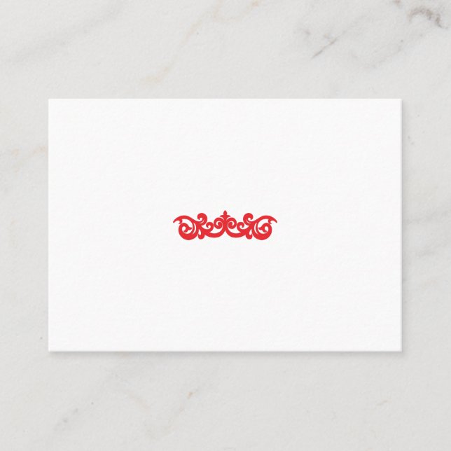 Red dot Design Place Card (Front)
