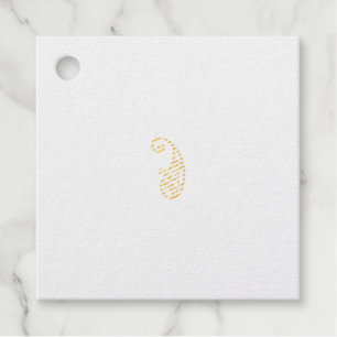 Red dot favour tags
