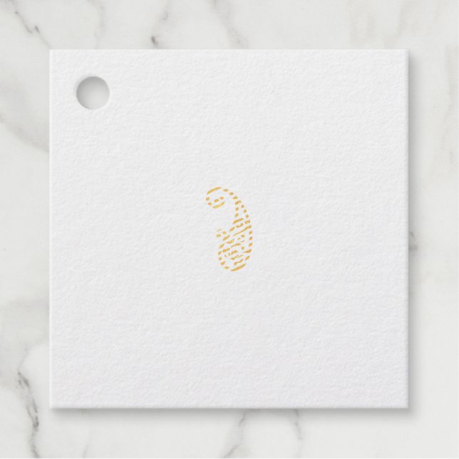 Red dot favour tags (Front)