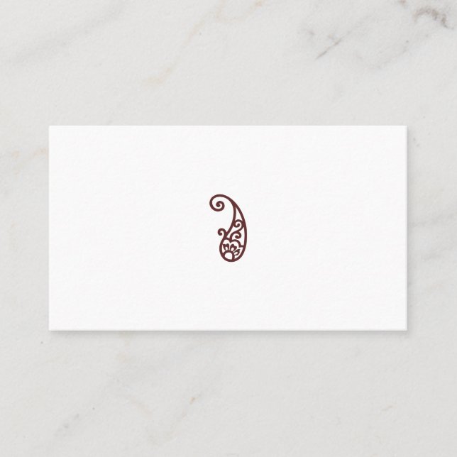 Red dot place card (Front)