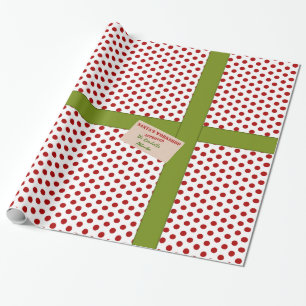Red Dot Santa's Workshop Personalised Wrapping Paper