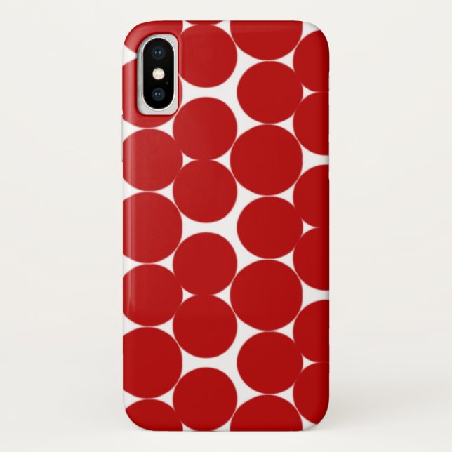 Red Dots Case-Mate iPhone Case (Back)