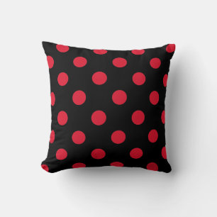 red dots decor cushion