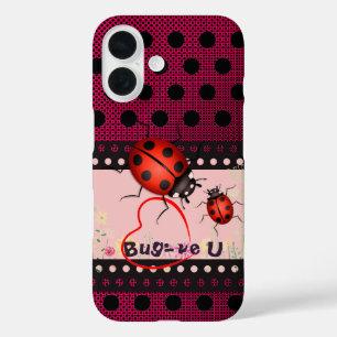Red Dots Ladybug  iPhone 16 Case