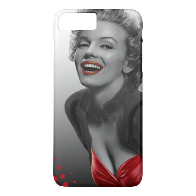 Red Dots Marilyn Case-Mate iPhone Case (Back)