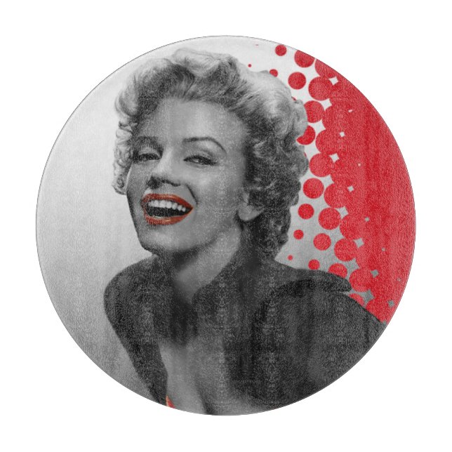 Red Dots Marilyn Cutting Board (Front)