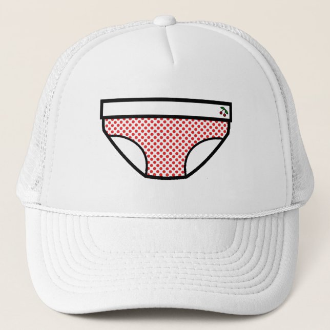Red Dots Underpants Trucker Hat (Front)