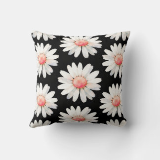 Red Dotted Daisy's Cushion