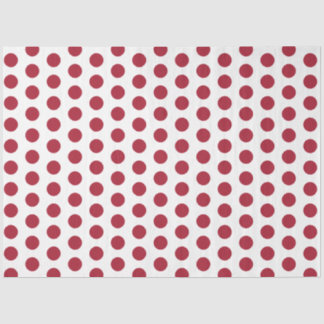 Red dotted  tissue paper