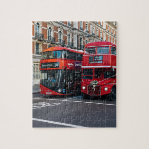 Red Double Decker Buses Jigsaw Puzzle