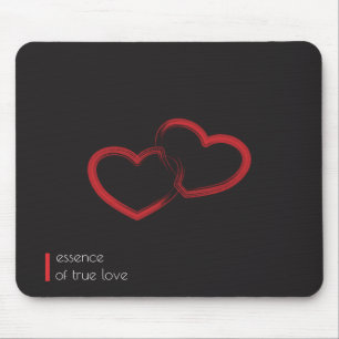 Red Double Heart Mousepad