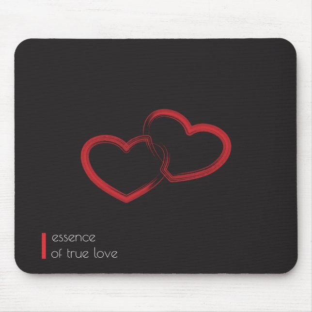 Red Double Heart Mousepad (Front)