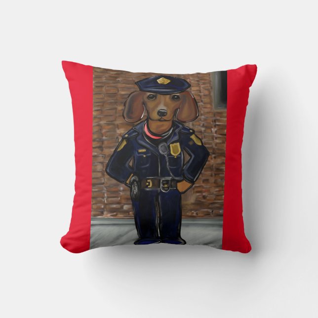 Red Doxie Cushion (Front)