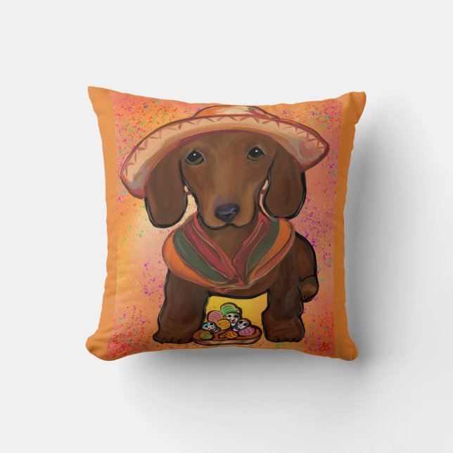 Red Doxie Cushion (Front)