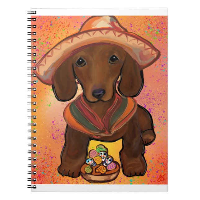 Red Doxie Notebook (Front)