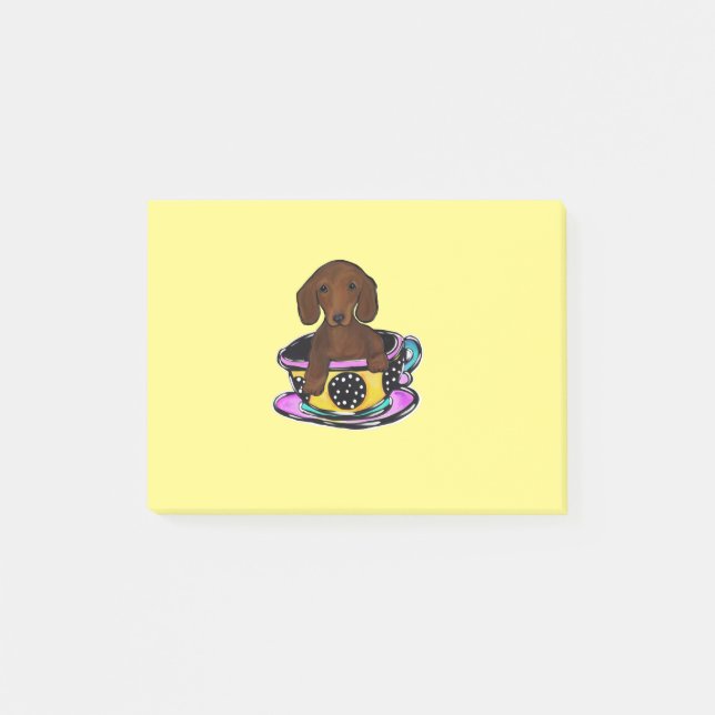 Red Doxie Post-it Notes (Front)