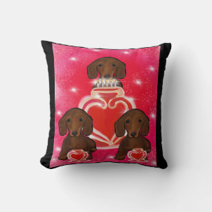 Red Doxies Cushion