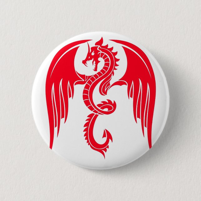 Red Dragaon Red Dragon 6 Cm Round Badge (Front)