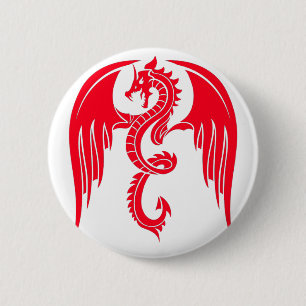 Red Dragaon Red Dragon 6 Cm Round Badge