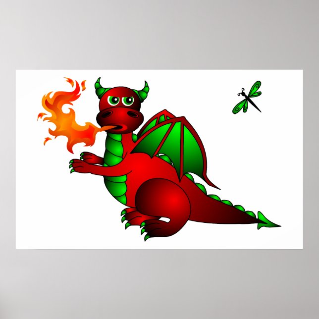 Red Dragon and Dragonfly - Stop Following Me! Poster (Front)