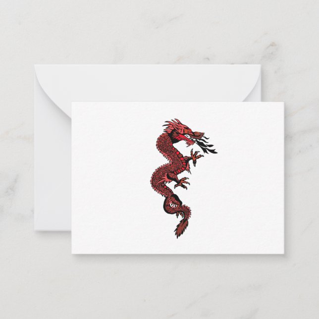 Red dragon card (Front)