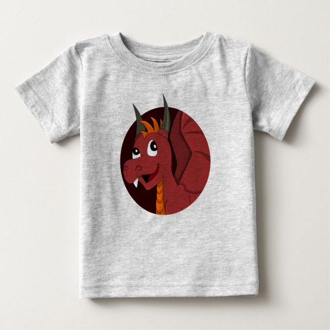 Red dragon cartoon baby T-Shirt (Front)