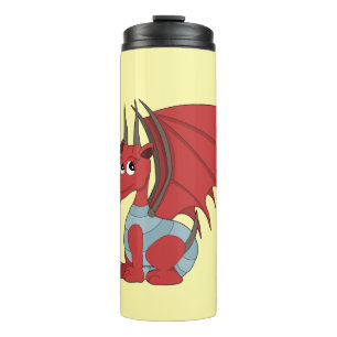 Red Dragon Cartoon  Thermal Tumbler