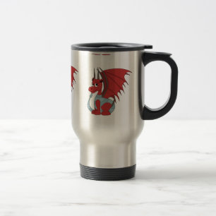 Red Dragon Cartoon  Travel Mug