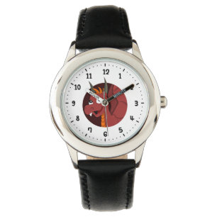Red dragon cartoon watch
