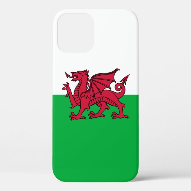 Red Dragon Celtic Flag of Wales & Welsh Case-Mate iPhone Case (Back)