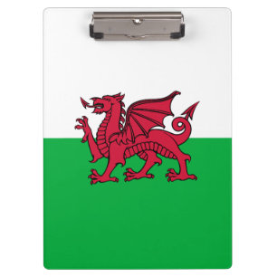 Red Dragon Celtic Flag of Wales & Welsh Clipboard