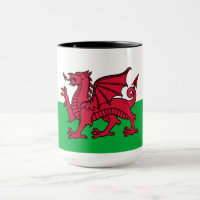 Red Dragon Celtic Flag of Wales & Welsh
