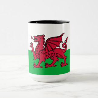 Red Dragon Celtic Flag of Wales & Welsh Mug