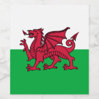Red Dragon Celtic Flag of Wales & Welsh