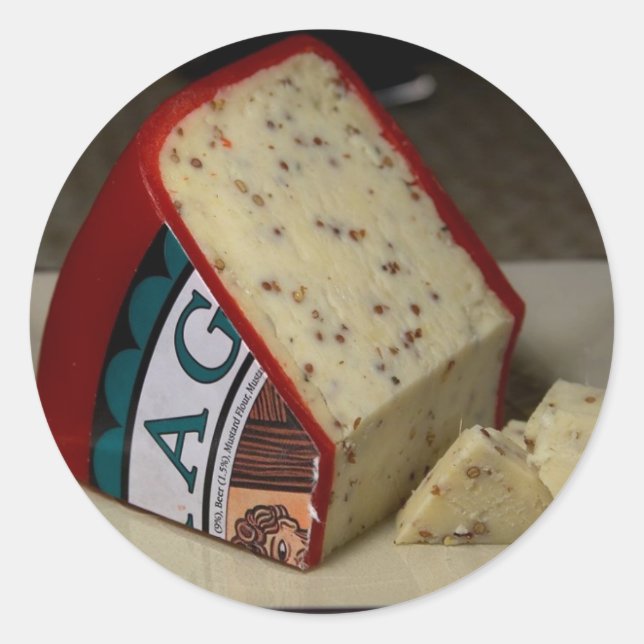 Red Dragon Cheese Classic Round Sticker (Front)