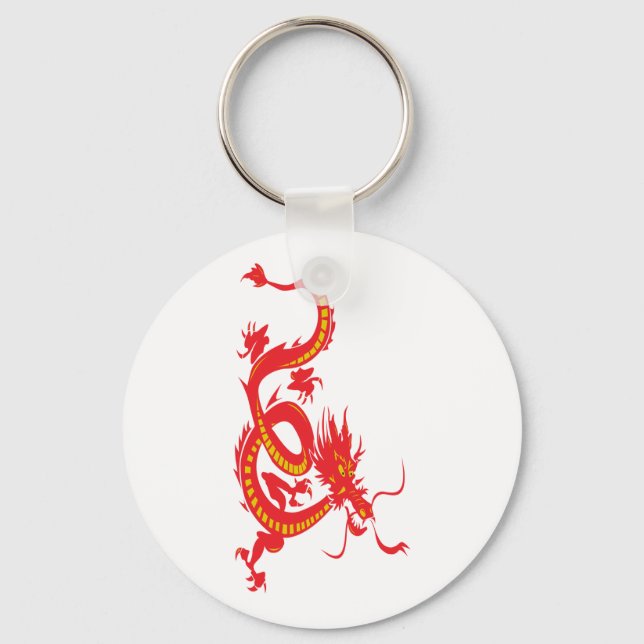 Red Dragon/Chinese New Year Key Ring (Front)