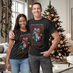 Red Dragon Christmas Wreath T-Shirt