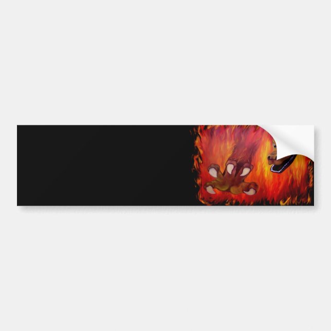 Red Dragon Claw Bumper Sticker (Front)