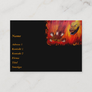 Red Dragon claw Business Card