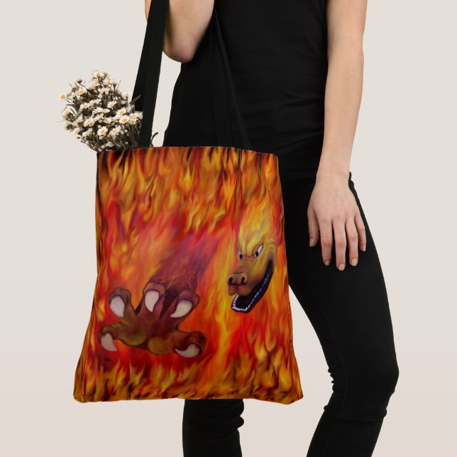 Red Dragon Claw Crossbody Bag (Close Up)