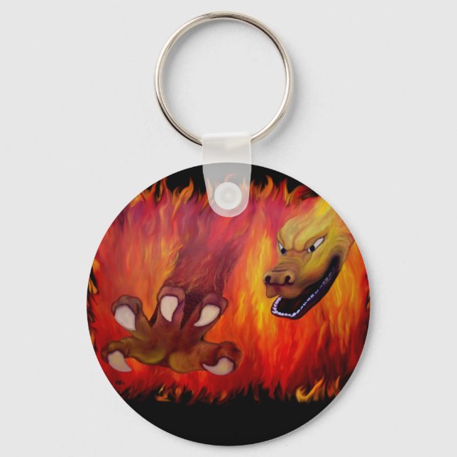 Red Dragon Claw Key Ring (Front)